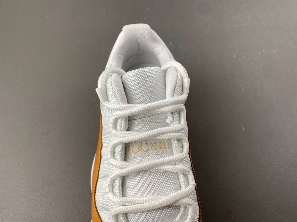 Low Top Sneakers, White Gold Colorway, Lace Up Design, Casual Gift for Sneaker Fans