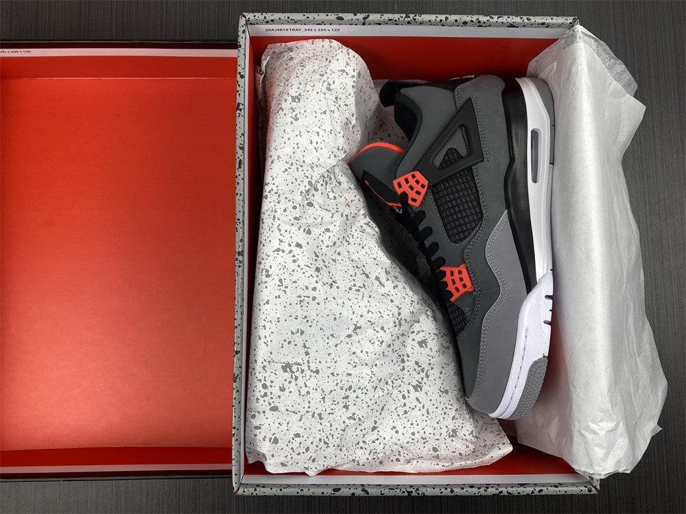 Sneakers, Carbon Gray Red Colorway, Lace Up Design, Casual Gift for Sneaker Fans