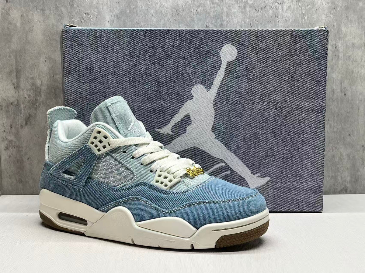 Mid Top Sneakers, Blue Colorway, Lace Up Design, Casual Gift for Sneaker Fans