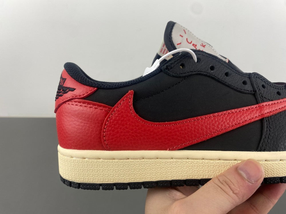 Low Top Sneakers, Black Red Colorway, Reverse Hook Design, Lace Up Design, Casual Gift for Sneaker Fans