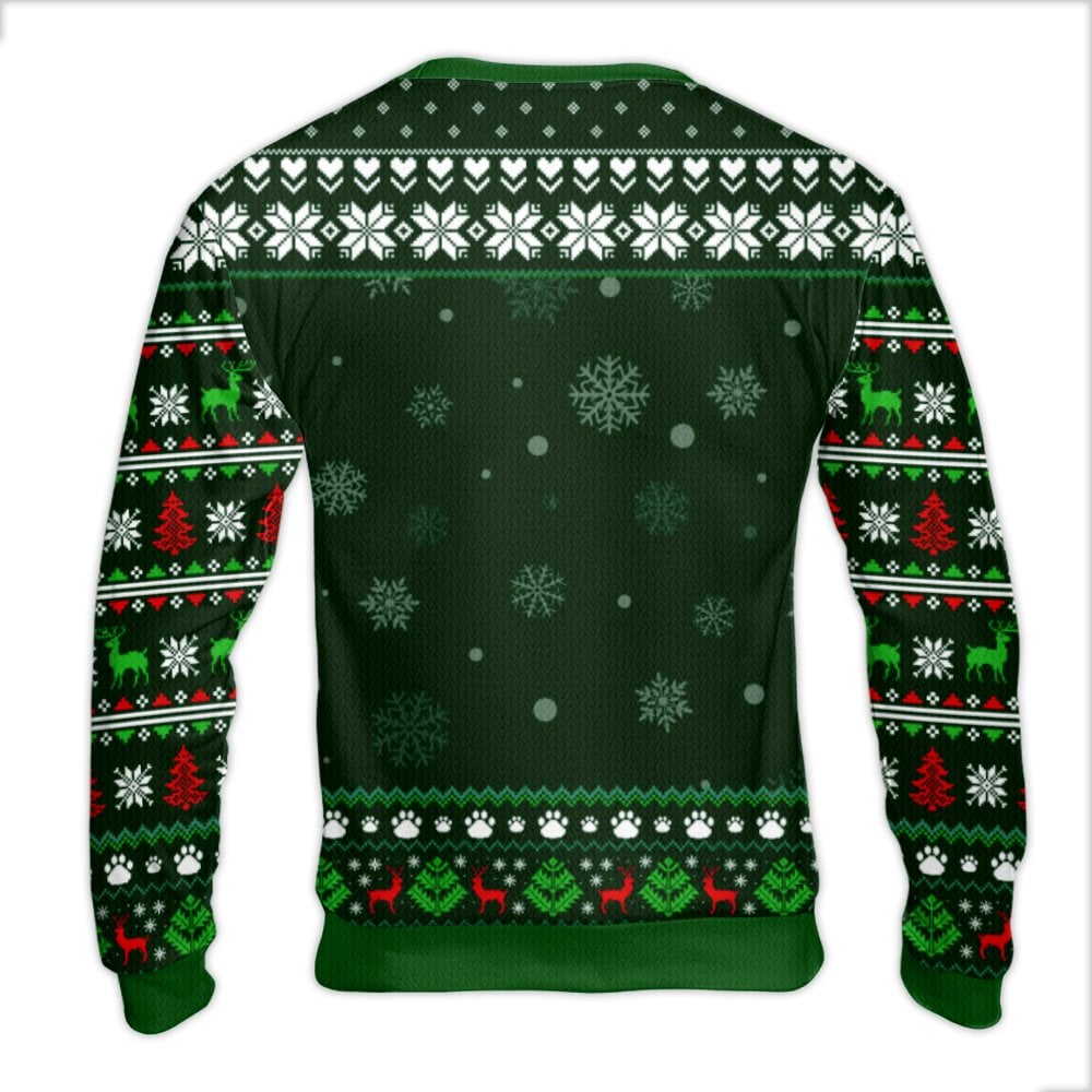 Ho Ho Ho Cat Holiday Sweatshirt, Custom Cat Photo Ugly Christmas Sweater, Adorable Cat Lover Christmas Crewneck, Pet Portrait