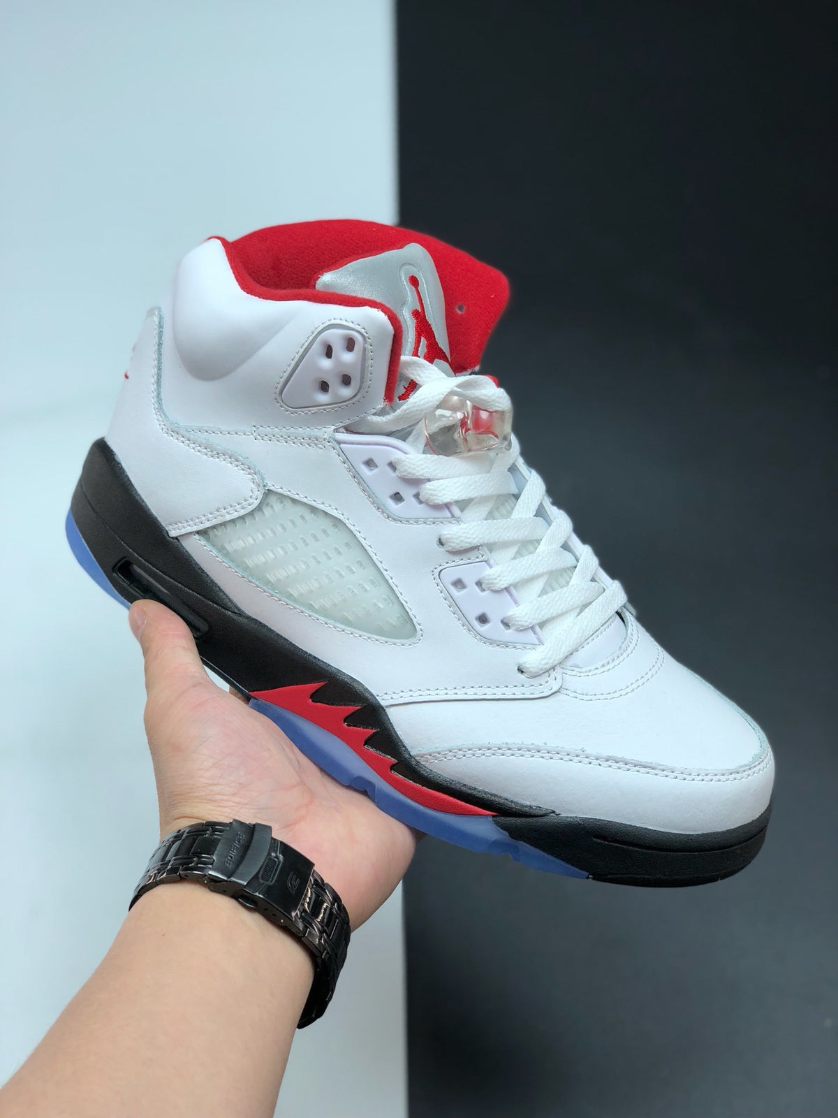 Sneakers, Red Colorway, Lace Up Design, Casual Gift for Sneaker Fans