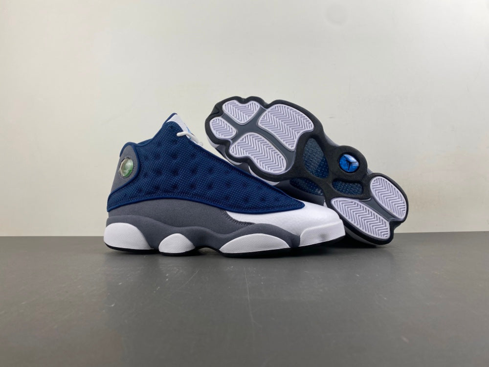 High Top Sneakers, Blue White Gray Colorway, Lace Up Design, Casual Gift for Sneaker Fans