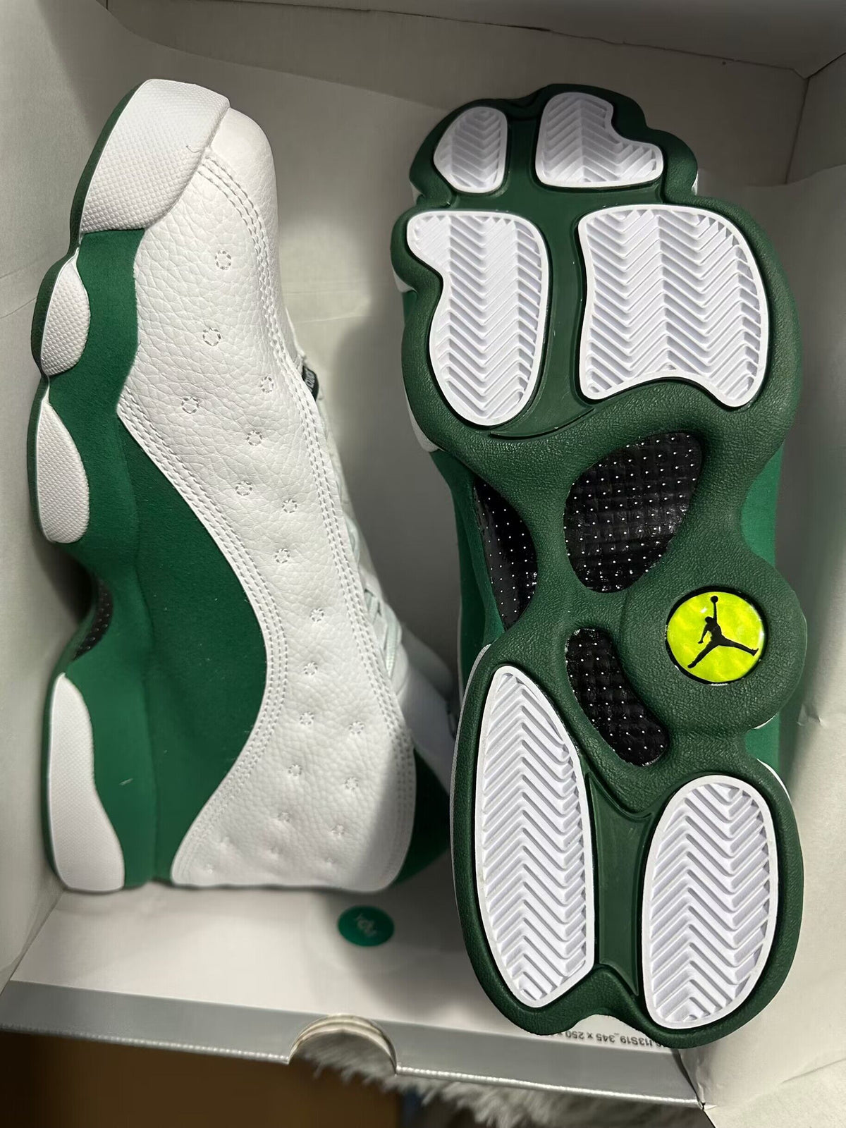 Sneakers, White Green Colorway, Lace Up Design, Casual Gift for Sneaker Fans