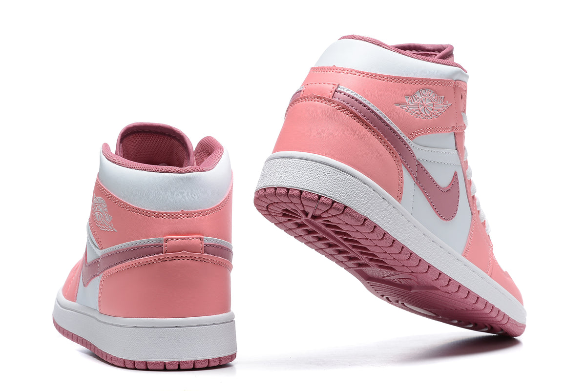 Sneakers, Pink White Colorway, Lace Up Design, Casual Gift for Sneaker Fans