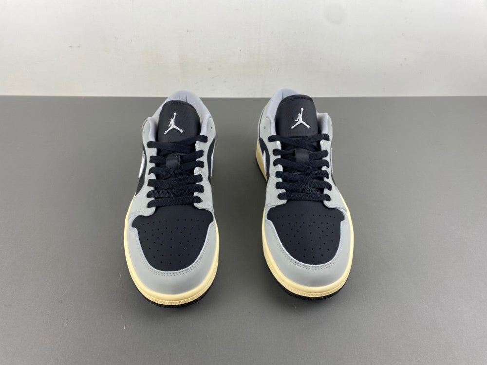 Low Top Sneakers, Off White Black Gray Colorway, Lace Up Design, Casual Gift for Sneaker Fans