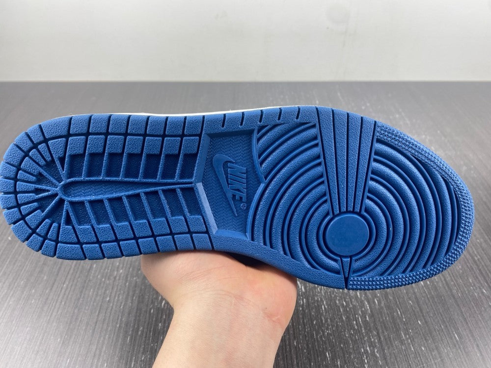 Mid Top Basketball Shoes, Blue White Gray Colorway, Lace Up Design, Casual Gift for Shoe Lovers