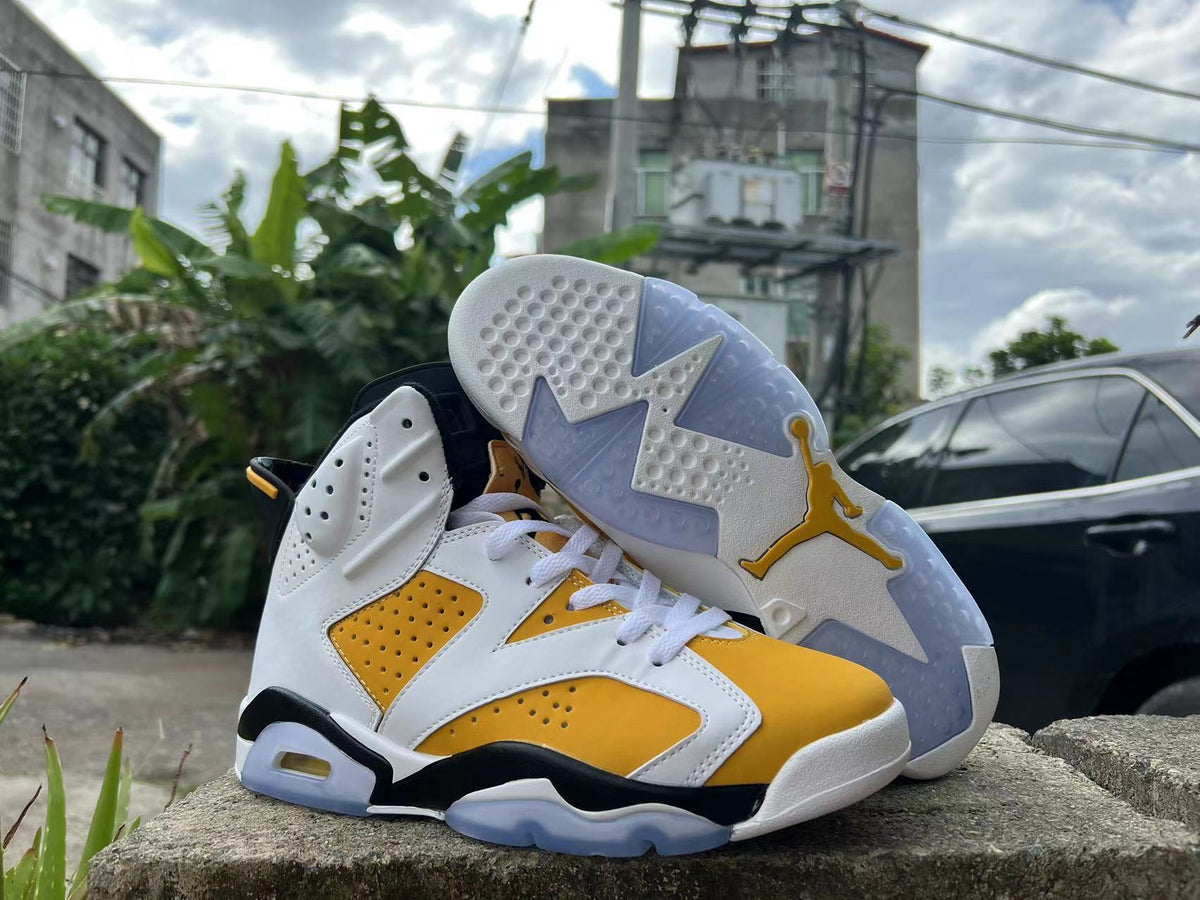 Sneakers, White Yellow Colorway, Lace Up Design, Casual Gift for Sneaker Fans