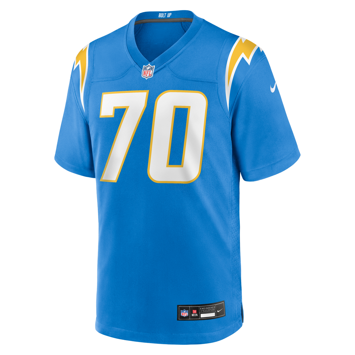 Los Angeles Chargers Rashawn Slater Powder Blue Game Jersey