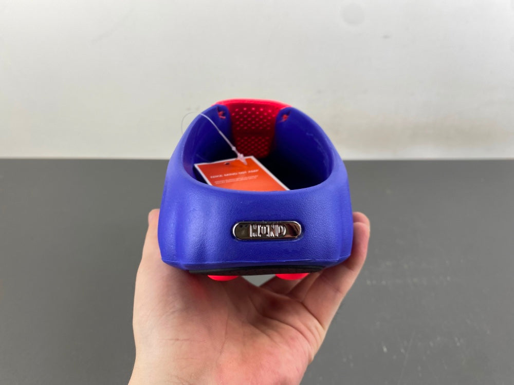 Slides, Royal Blue Red Colorway, Slip On Design, Casual Gift for Shoe Lovers