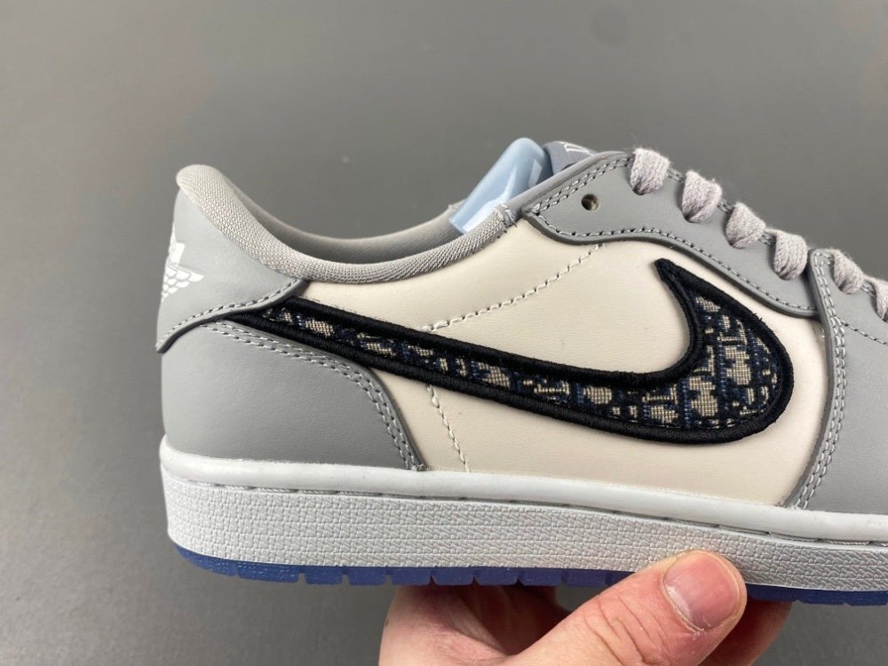 Low Top Sneakers, Gray White Colorway, Lace Up Design, Casual Gift for Sneaker Fans