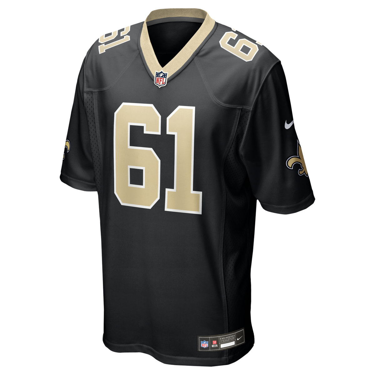 New Orleans Saints Drew Desjarlais Black Game Player Jersey