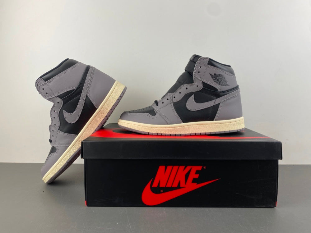 High Top Sneakers, Gray Black Colorway, Lace Up Design, Casual Gift for Sneaker Fans