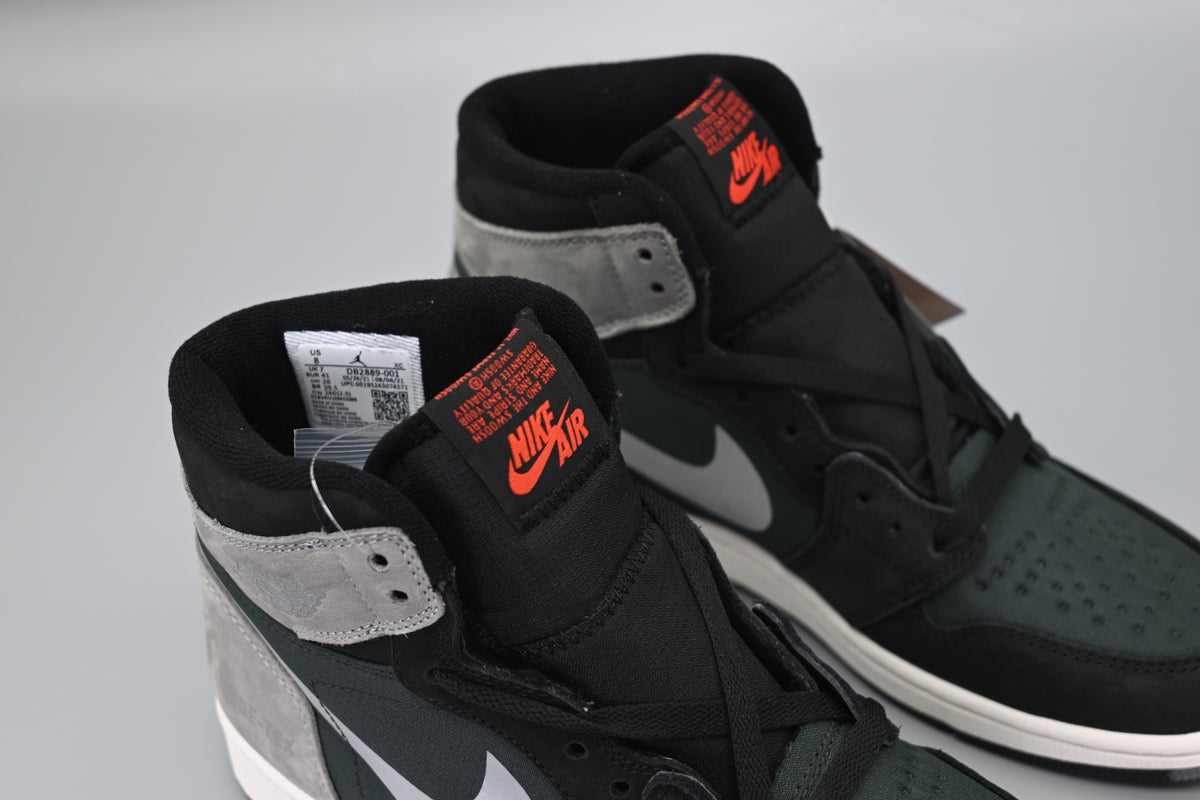 Sneakers, Green Black Gray Colorway, Reflective Detail, Lace Up Design, Casual Gift for Sneaker Fans