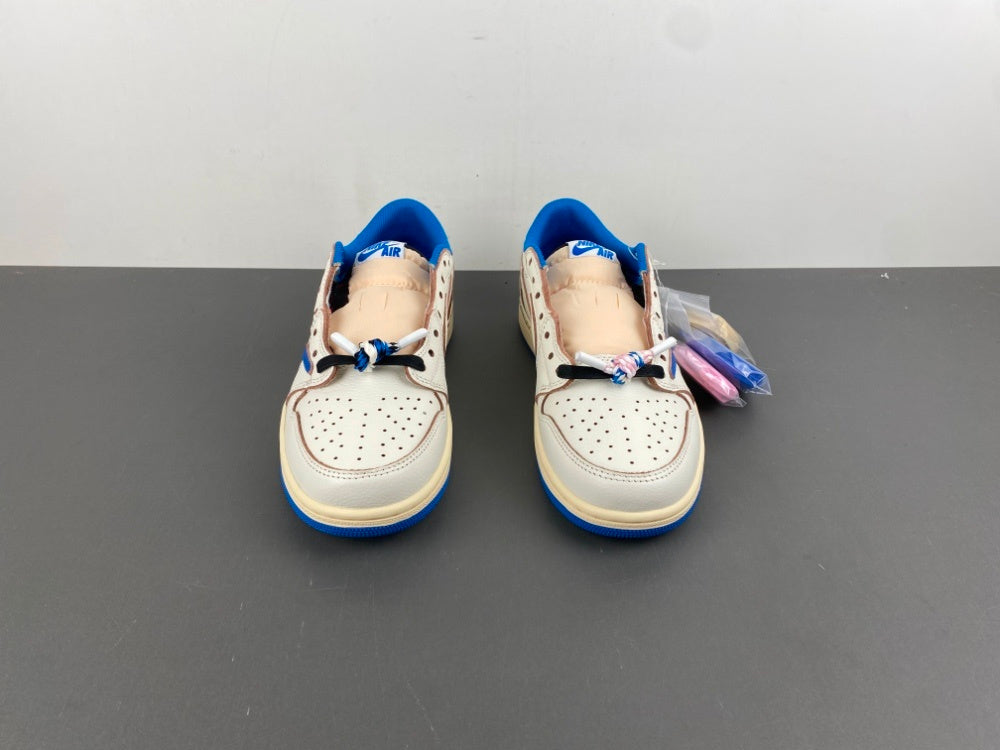 Low Top Sneakers, Blue White Colorway, Reverse Hook Design, Lace Up Design, Casual Gift for Sneaker Fans