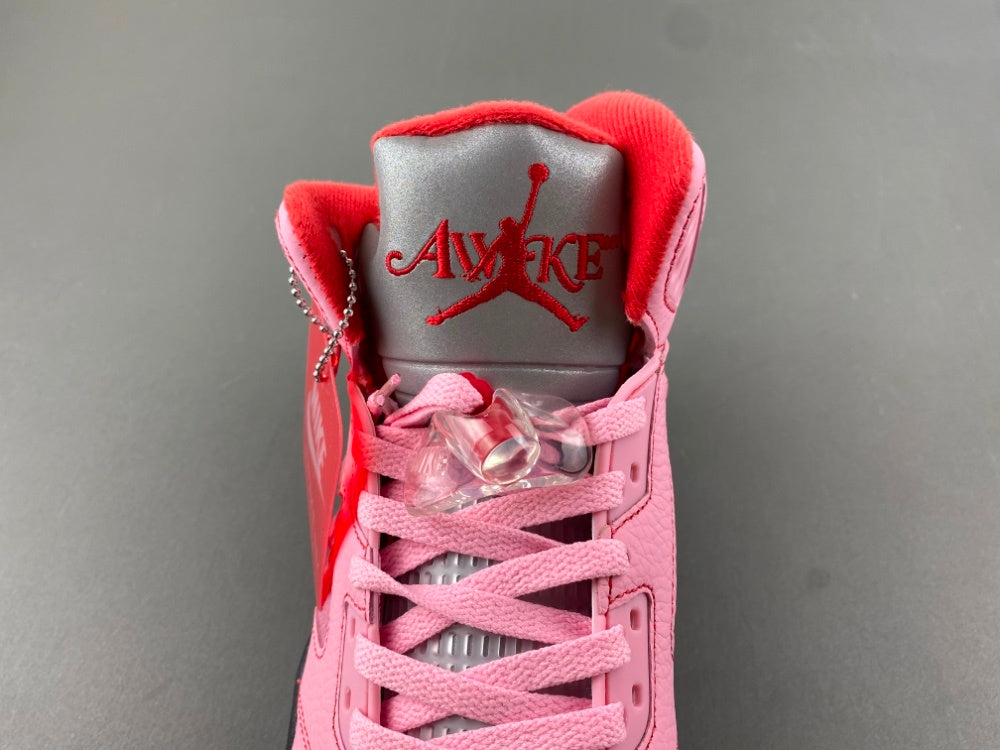 Low Top Sneakers, Pink Colorway, Leather Footwear, Lace Up Design, Casual Gift for Sneaker Fans