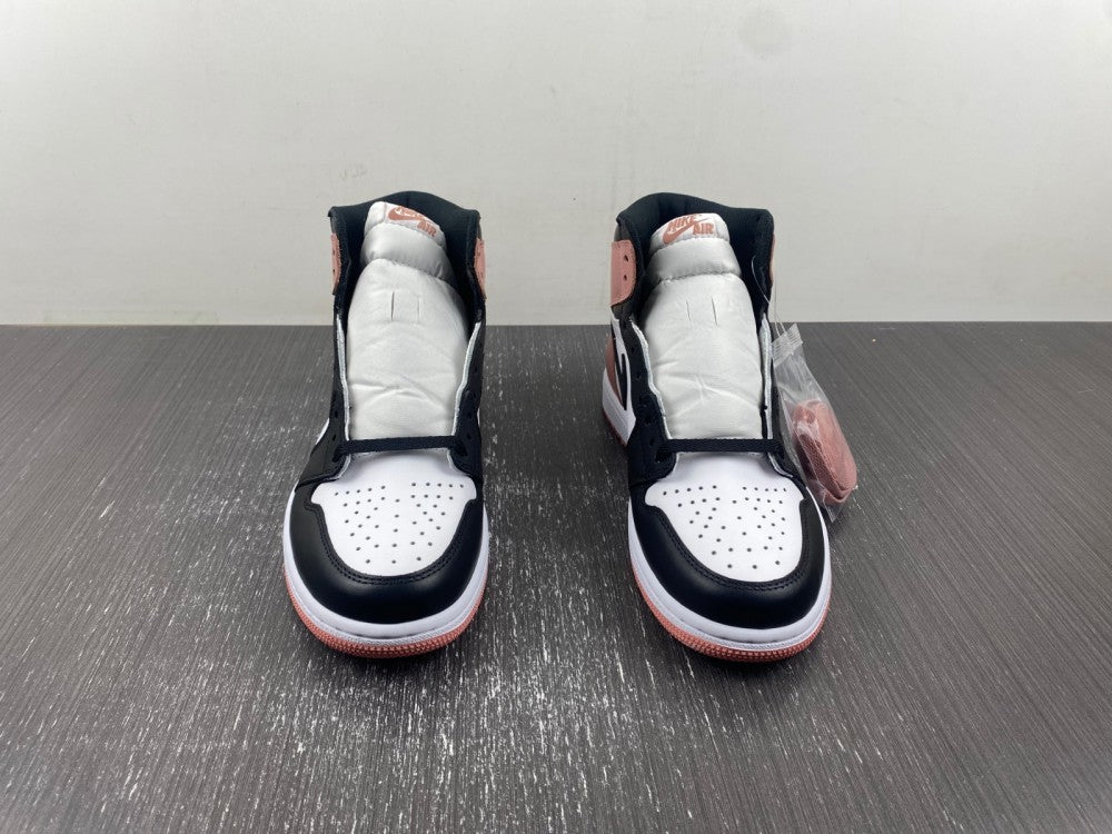 Retro High Top Sneakers, White Black Pink Colorway, Lace Up Design, Casual Gift for Sneaker Fans