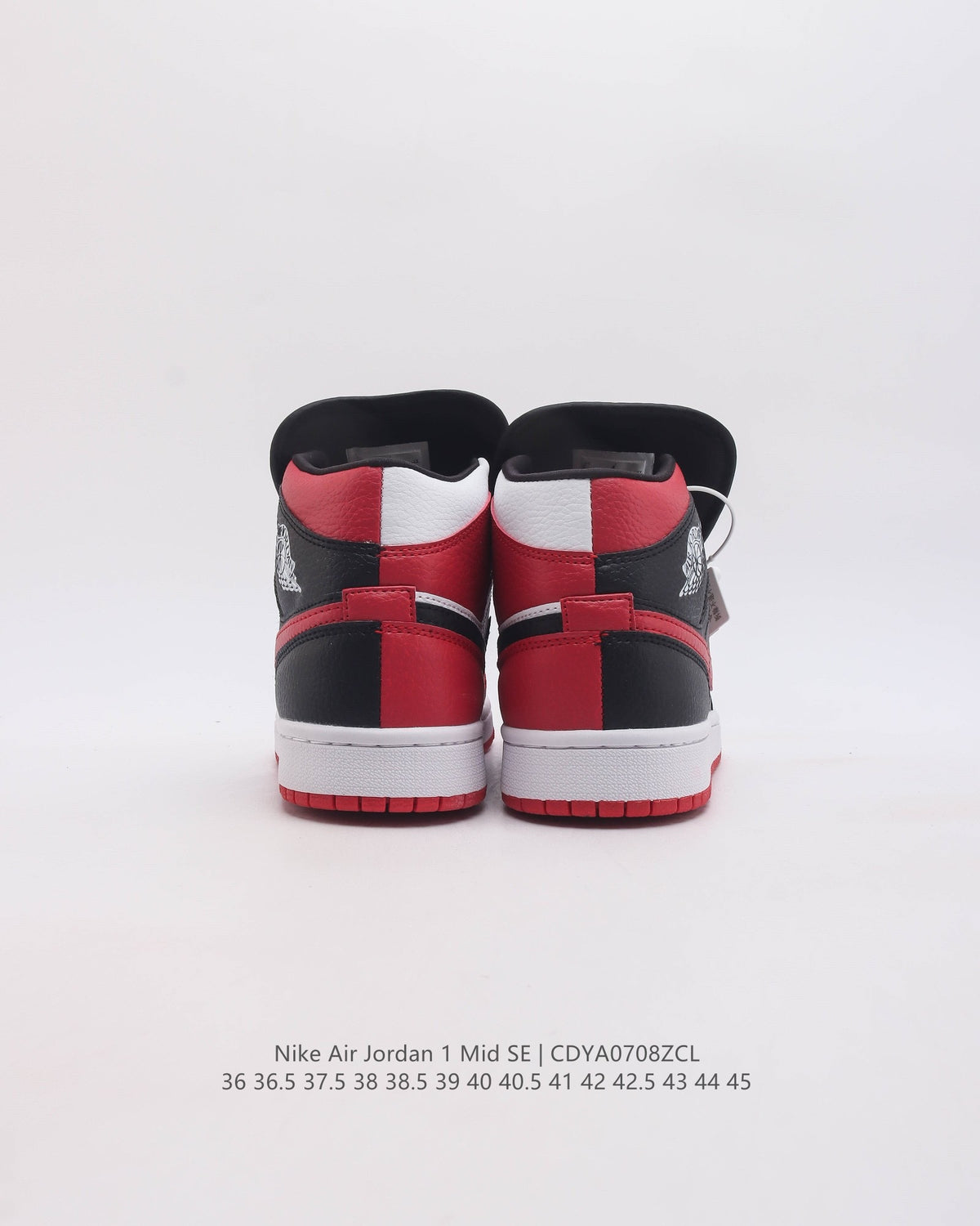 Retro Mid Top Basketball Shoes, Red White Black Colorway, Lace Up Design, Casual Gift for Shoe Lovers