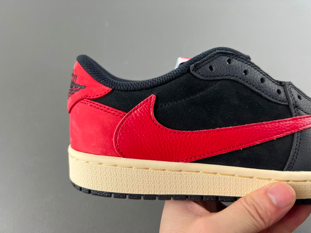 Low Top Sneakers, Black Red Colorway, Reverse Hook Design, Lace Up Design, Casual Gift for Sneaker Fans