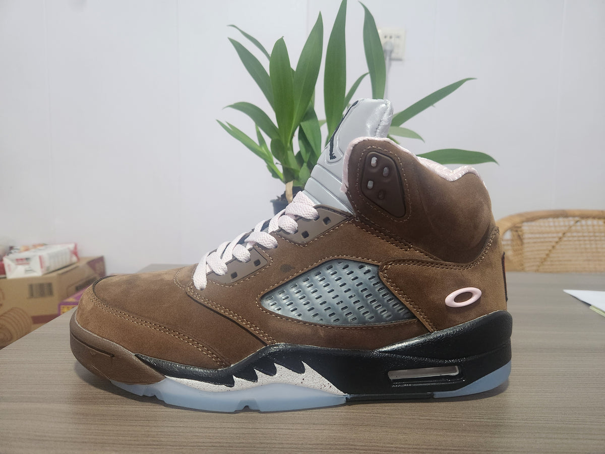 High Top Sneakers, Dark Brown Colorway, Lace Up Design, Casual Gift for Sneaker Fans