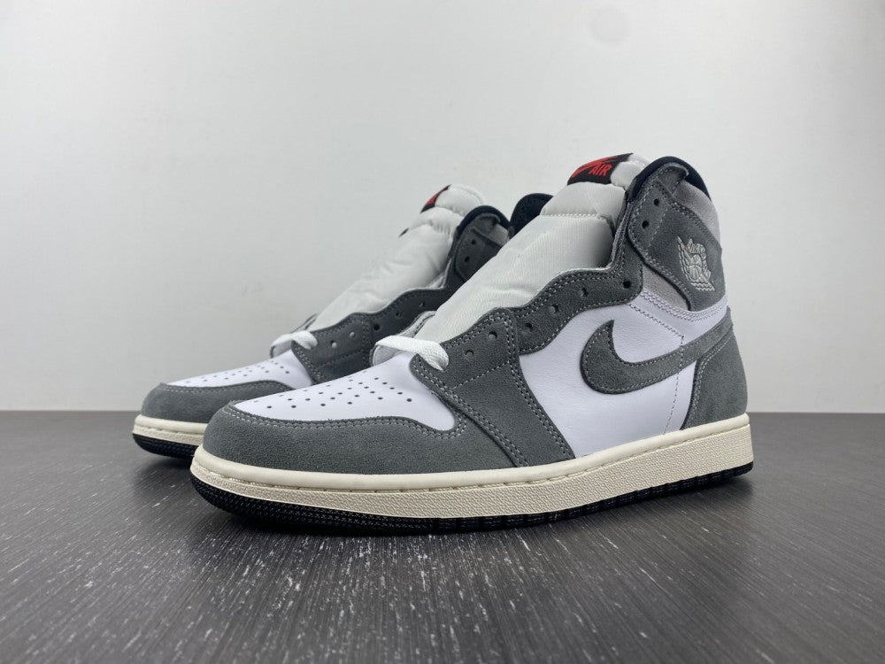High Top Sneakers, Gray Black Colorway, Leather Footwear, Lace Up Design, Casual Gift for Sneaker Fans