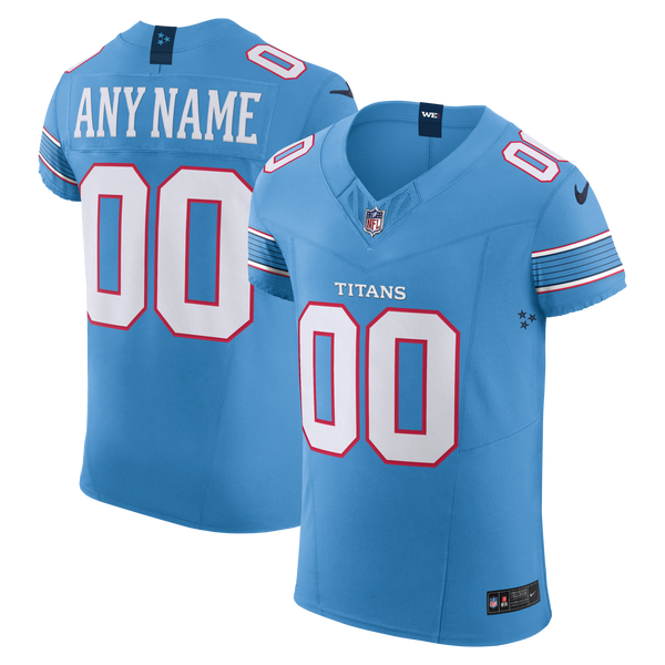 Tennessee Titans Light Blue Vapor F.U.S.E. Elite Custom Jersey