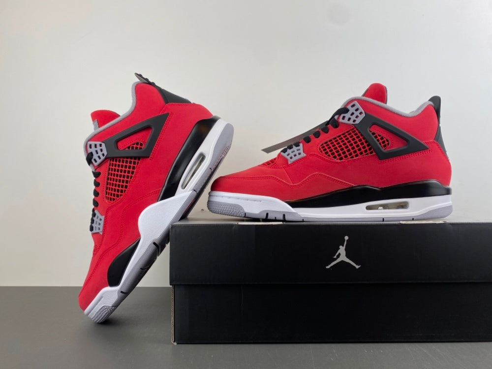 Mid Top Sneakers, Red Black Colorway, Lace Up Design, Casual Gift for Sneaker Fans