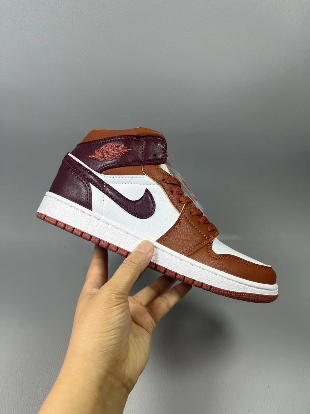 High Top Sneakers, Red Colorway, Lace Up Design, Casual Gift for Sneaker Fans