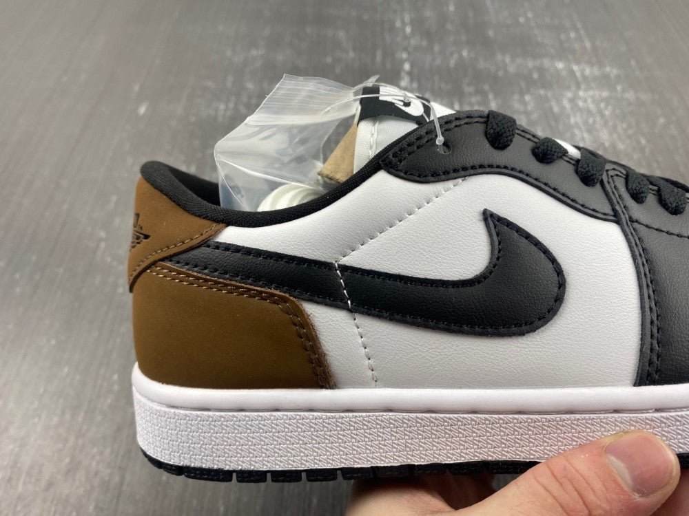 Low Top Sneakers, Brown Black White Colorway, Lace Up Design, Casual Gift for Sneaker Fans