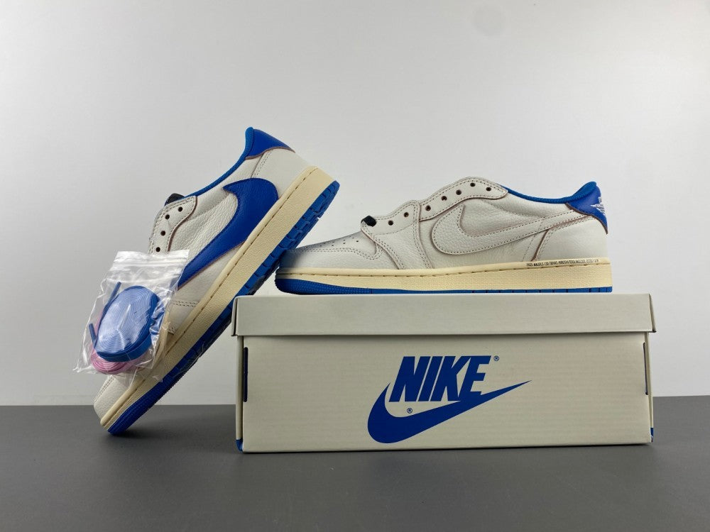 Low Top Sneakers, Blue White Colorway, Reverse Hook Design, Lace Up Design, Casual Gift for Sneaker Fans