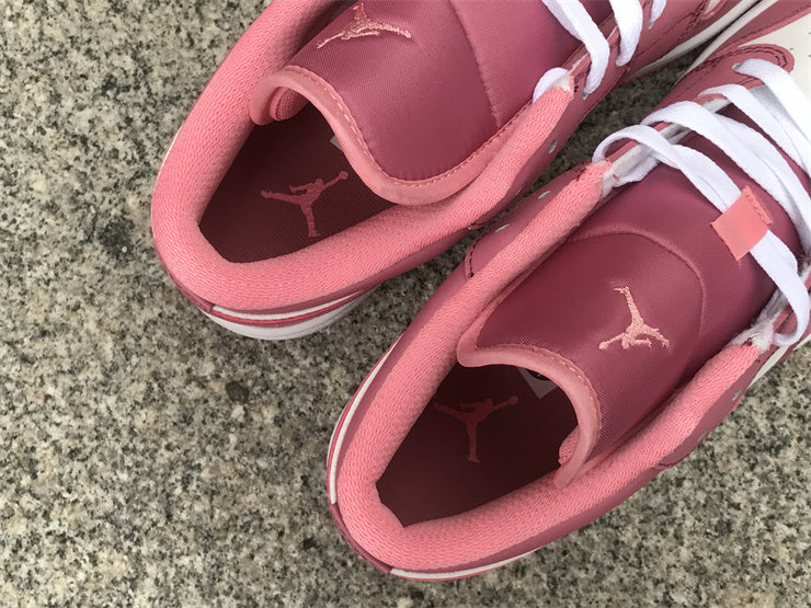 Low Top Sneakers, White Pink Colorway, Lace Up Design, Casual Gift for Sneaker Fans