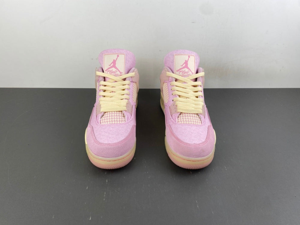 Retro Low Top Sneakers, Pink Colorway, Leather Footwear, Lace Up Design, Casual Gift for Sneaker Fans