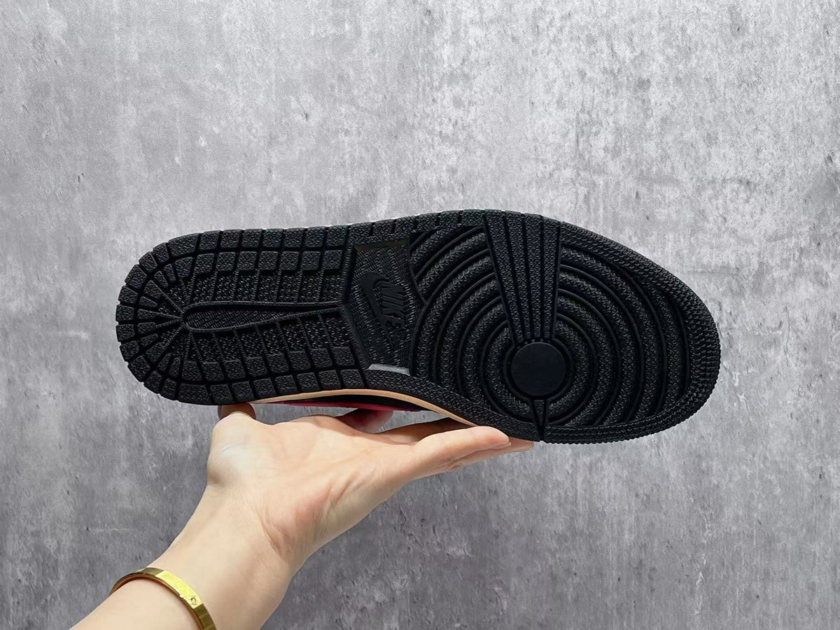 Low Top Sneakers, Black Red Colorway, Reverse Hook Design, Lace Up Design, Casual Gift for Sneaker Fans