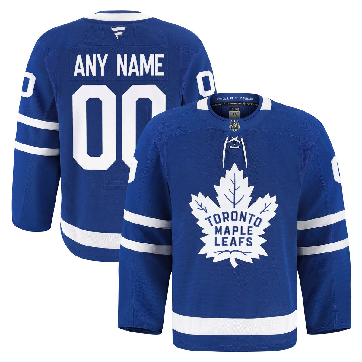 Toronto Maple Leafs Fanatics Blue Home Authentic Pro Custom Jersey