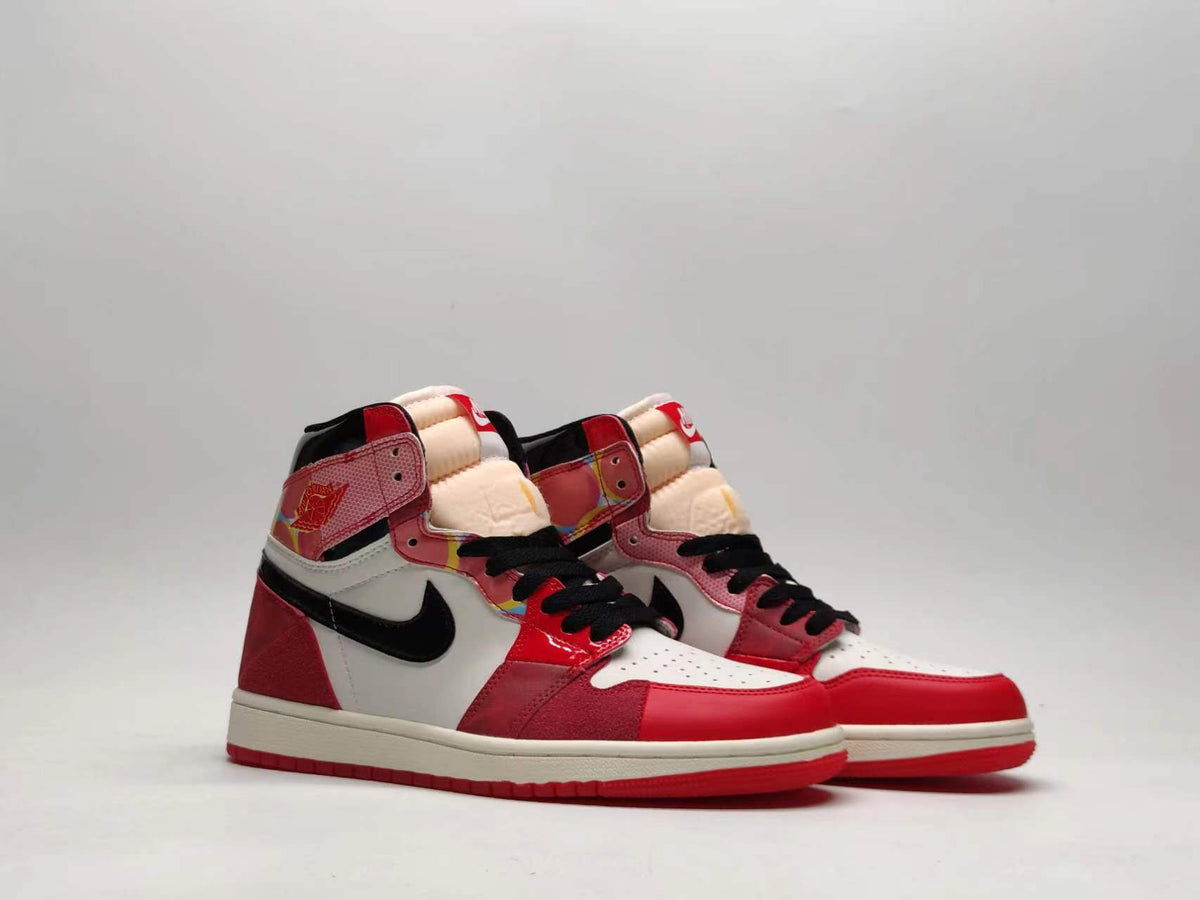 Sneakers, Red White Black Colorway, Lace Up Design, Casual Gift for Sneaker Fans