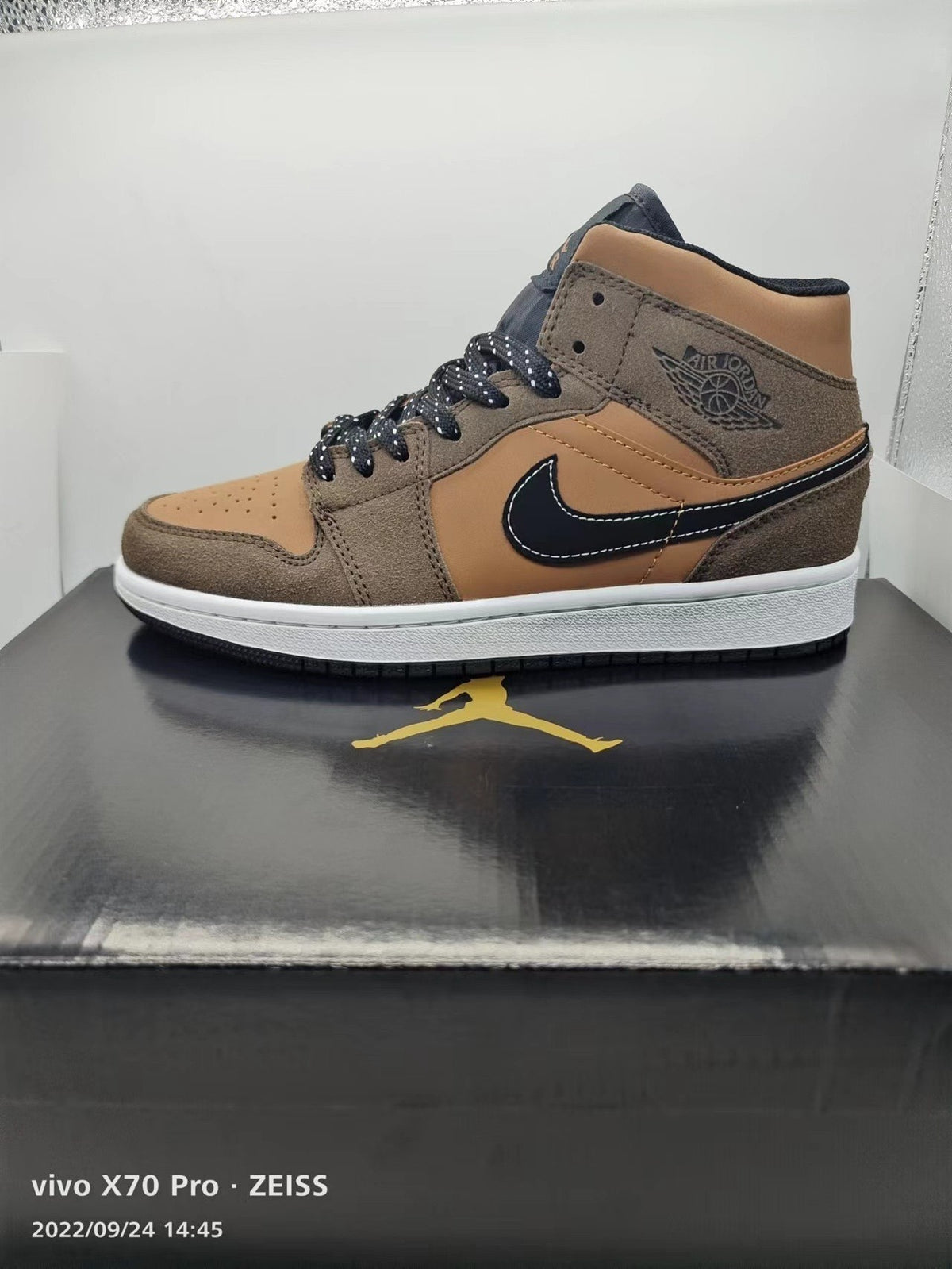 Sneakers, Brown Black Colorway, Lace Up Design, Casual Gift for Sneaker Fans