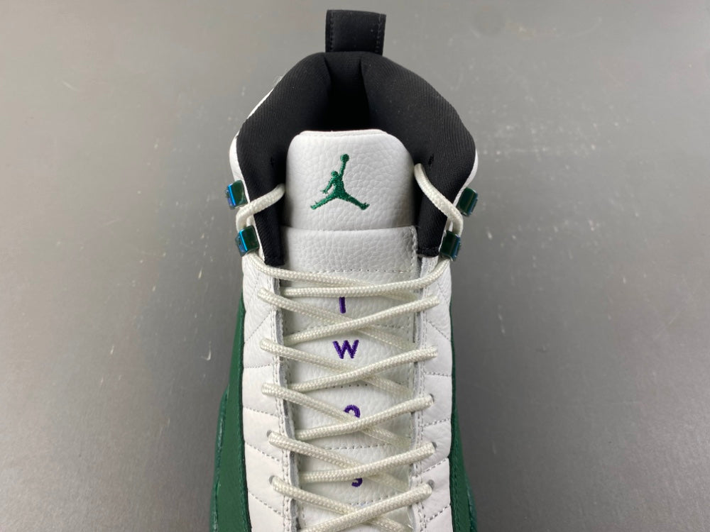 Low Top Sneakers, White Green Purple Colorway, Lace Up Design, Casual Gift for Sneaker Fans
