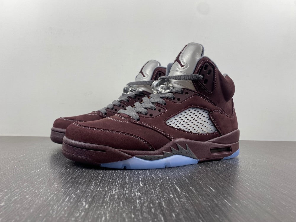 Sneakers, Burgundy Colorway, Leather Footwear, Lace Up Design, Casual Gift for Sneaker Fans