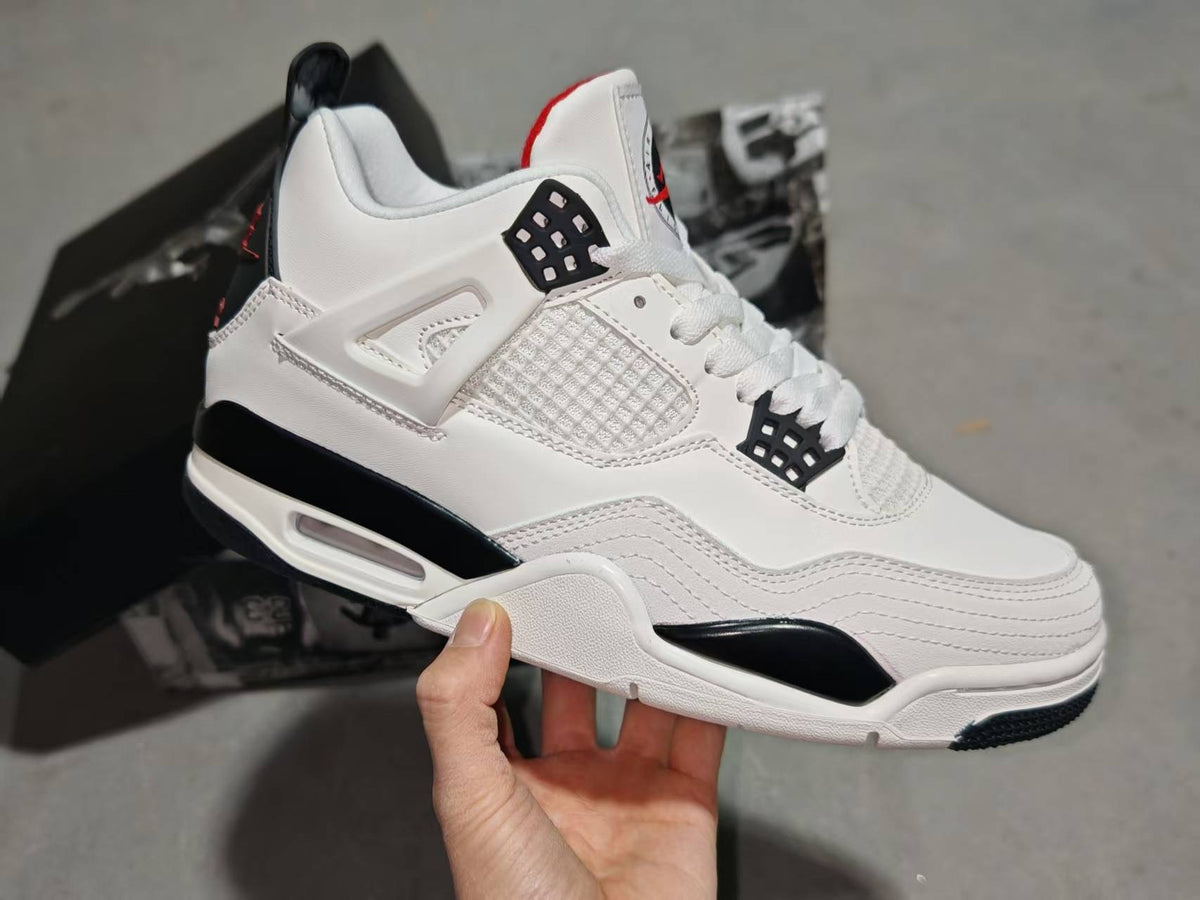 Mid Top Sneakers, White Black Colorway, Lace Up Design, Casual Gift for Sneaker Fans