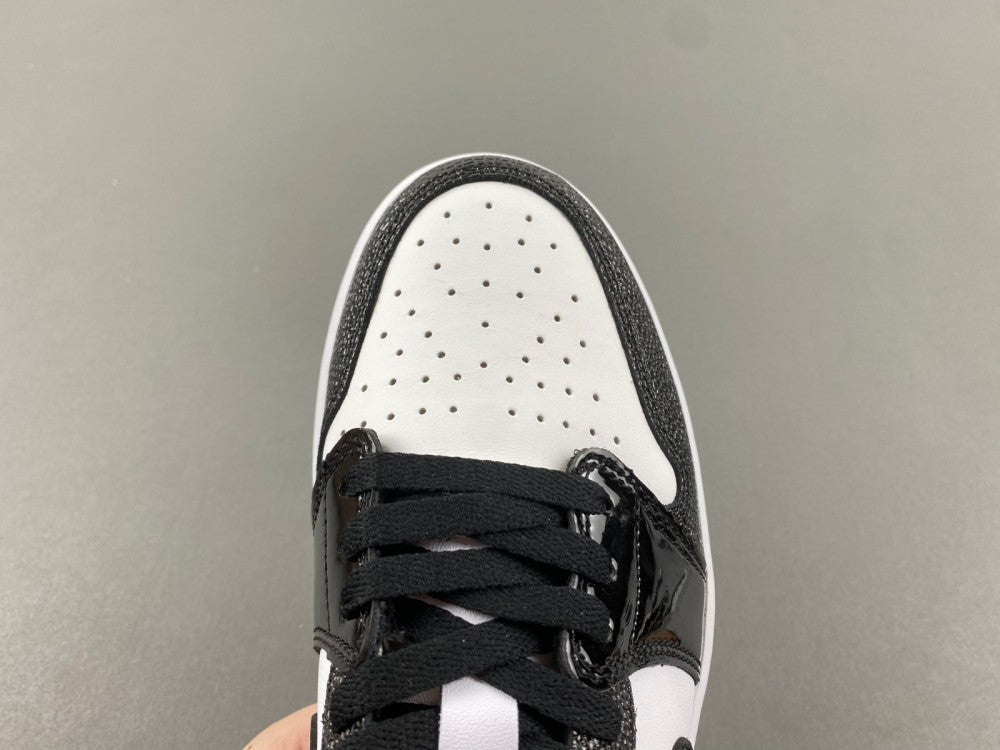 Low Top Golf Shoes, White Black Colorway, Lace Up Design, Casual Gift for Shoe Lovers