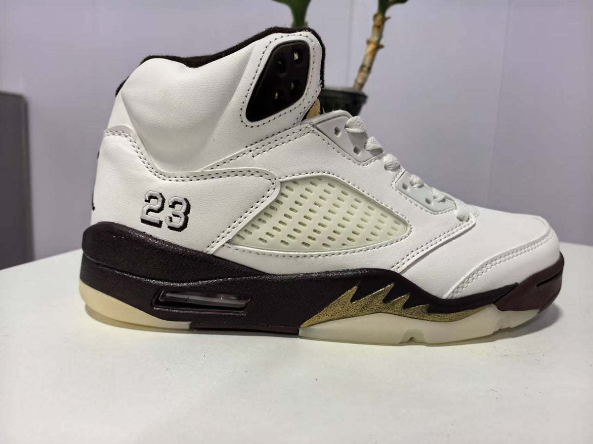 High Top Sneakers, Gold Colorway, Lace Up Design, Casual Gift for Sneaker Fans