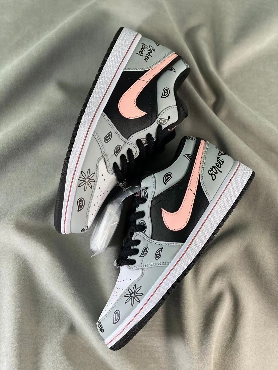 Low Top Sneakers, Pink Colorway, Lace Up Design, Casual Gift for Sneaker Fans