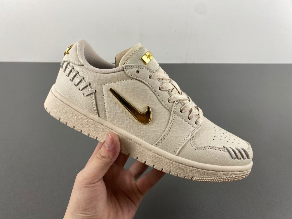 Low Top Sneakers, Off White Gold Colorway, Lace Up Design, Casual Gift for Sneaker Fans