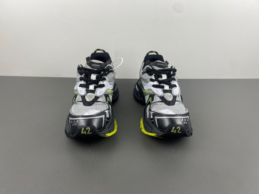 Low Top Sneakers, Black Green Silver Colorway, Lace Up Design, Casual Gift for Sneaker Fans