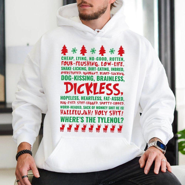 Iconic Holiday Movie Rant Sweatshirt, Humorous Christmas Quote Hoodie, Retro Humorous Xmas Party Pullover, Humorous Christmas