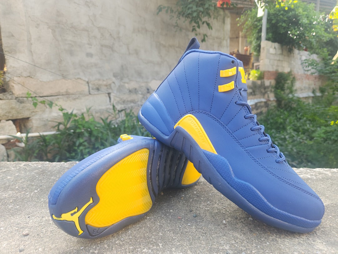 High Top Sneakers, Blue White Colorway, Lace Up Design, Casual Gift for Sneaker Fans