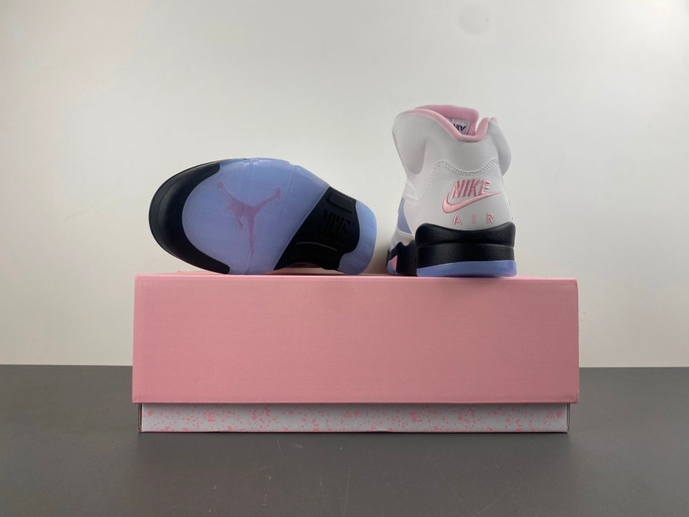 Low Top Sneakers, White Black Pink Colorway, Lace Up Design, Casual Gift for Sneaker Fans