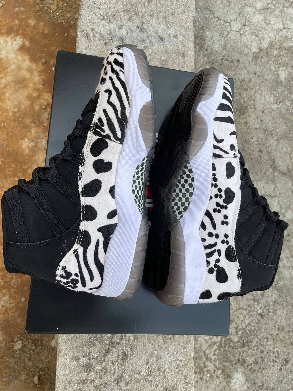 Sneakers, Black White Colorway, Cracked Pattern, Lace Up Design, Casual Gift for Sneaker Fans
