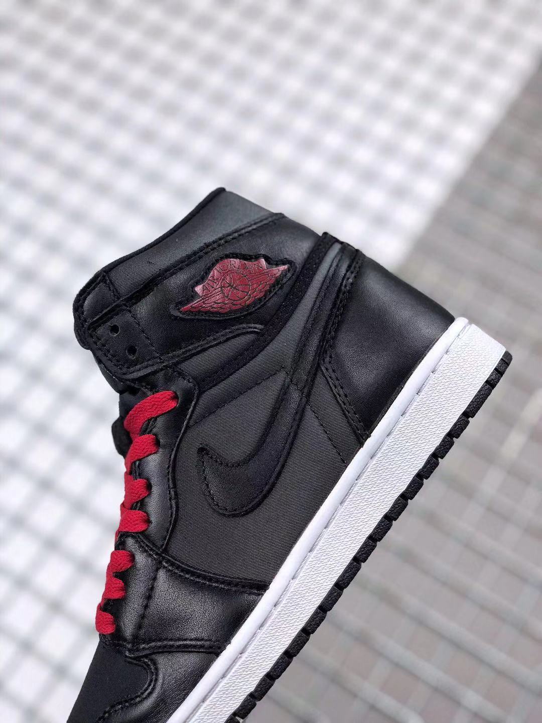 Sneakers, Black Red Colorway, Lace Up Design, Casual Gift for Sneaker Fans