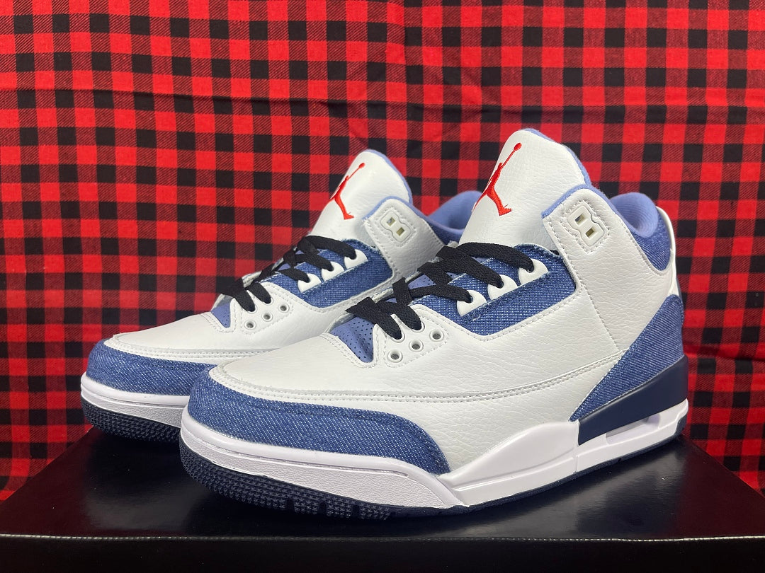 Low Top Sneakers, Blue White Colorway, Lace Up Design, Casual Gift for Sneaker Fans
